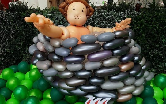 Balloon hot spring balloon sculpture_balloon decoration_氣球溫泉_氣球日本_氣球佈置_氣球展_台北