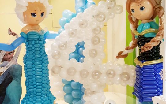 冰雪奇緣氣球佈置_Frozen Balloon Decoration