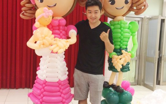 Mothers day balloon decoration_母親節氣球佈置_氣球人偶_氣球公仔