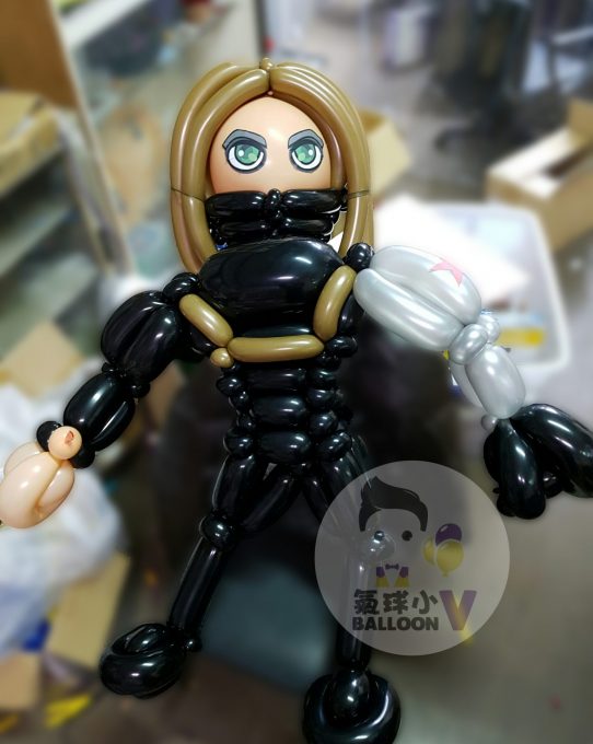 造型氣球達人 Winter soldier balloon_冬兵氣球_寒冬戰士氣球_超級英雄_Superhero_造型氣球
