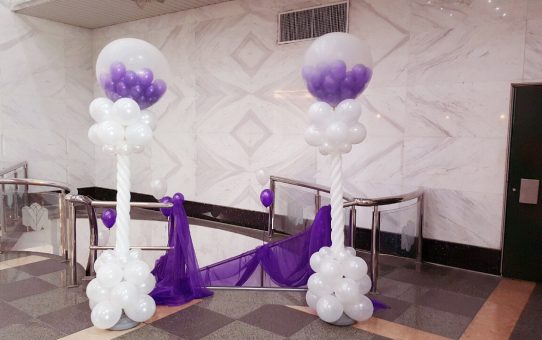 迎賓氣球柱_Wedding balloon decoration_婚禮氣球佈置