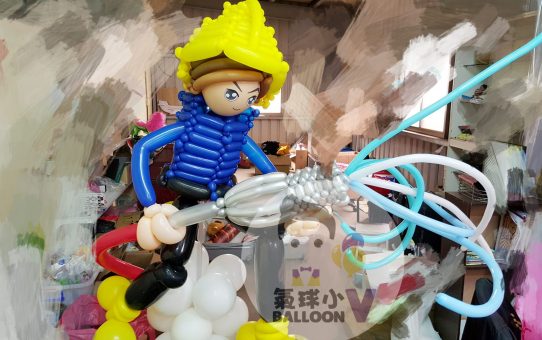 消防員氣球_Firefighter balloon_balloon decoration_氣球佈置