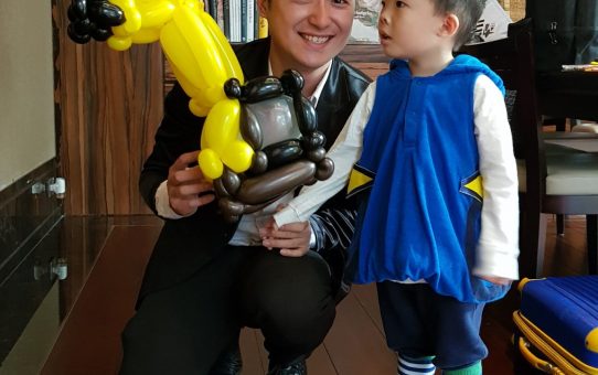 造型氣球達人 挖土機造型氣球_ Excavator balloon_