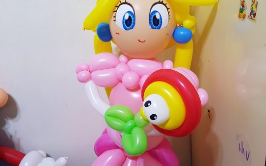 造型氣球達人 Princess Peach balloon_蜜桃公主造型氣球_